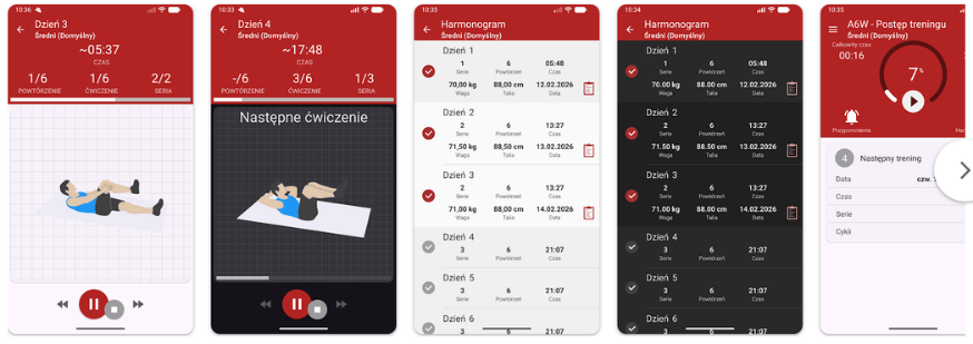 Ćwiczenia na Brzuch A6W