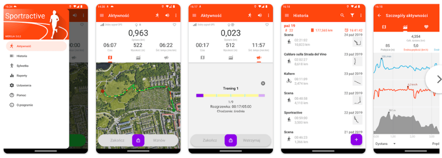 GPS Bieganie Chodzenie i Rower
