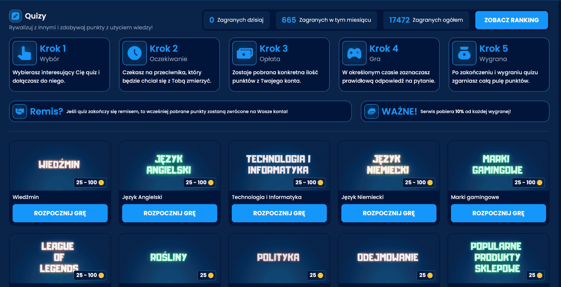 Quizy w czasie rzeczywistym na GrynaPlus.pl